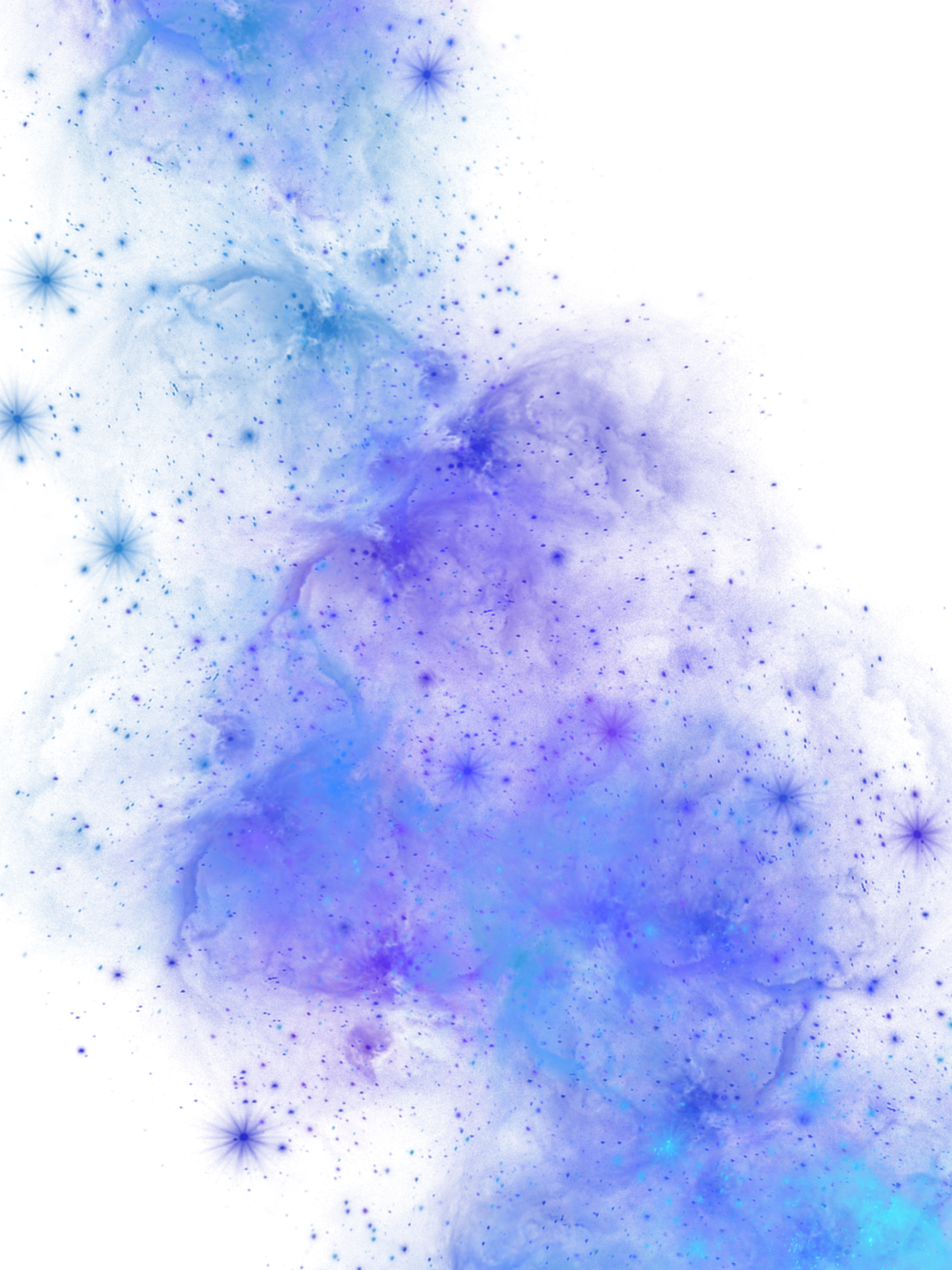 Fantasy Blue Nebula Galaxy Night Space corner Backdrop